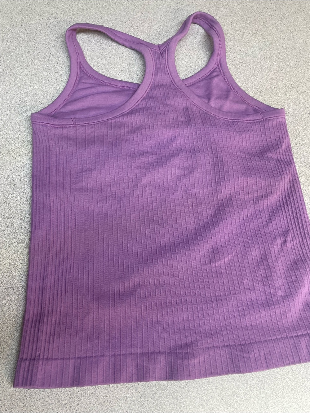 Athleta Ribbed Racerback Tank - Lavender Purple